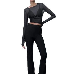 Zara Black Flare Jumpsuit